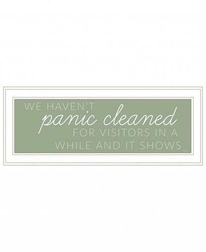 Panic Cleaned 1 White Framed Print Wall Art HomeRoots