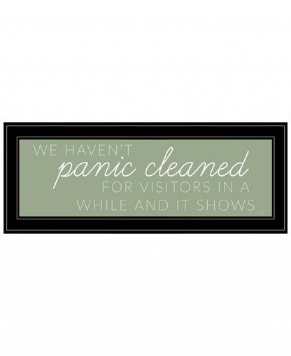 Panic Cleaned 1 White Framed Print Wall Art HomeRoots