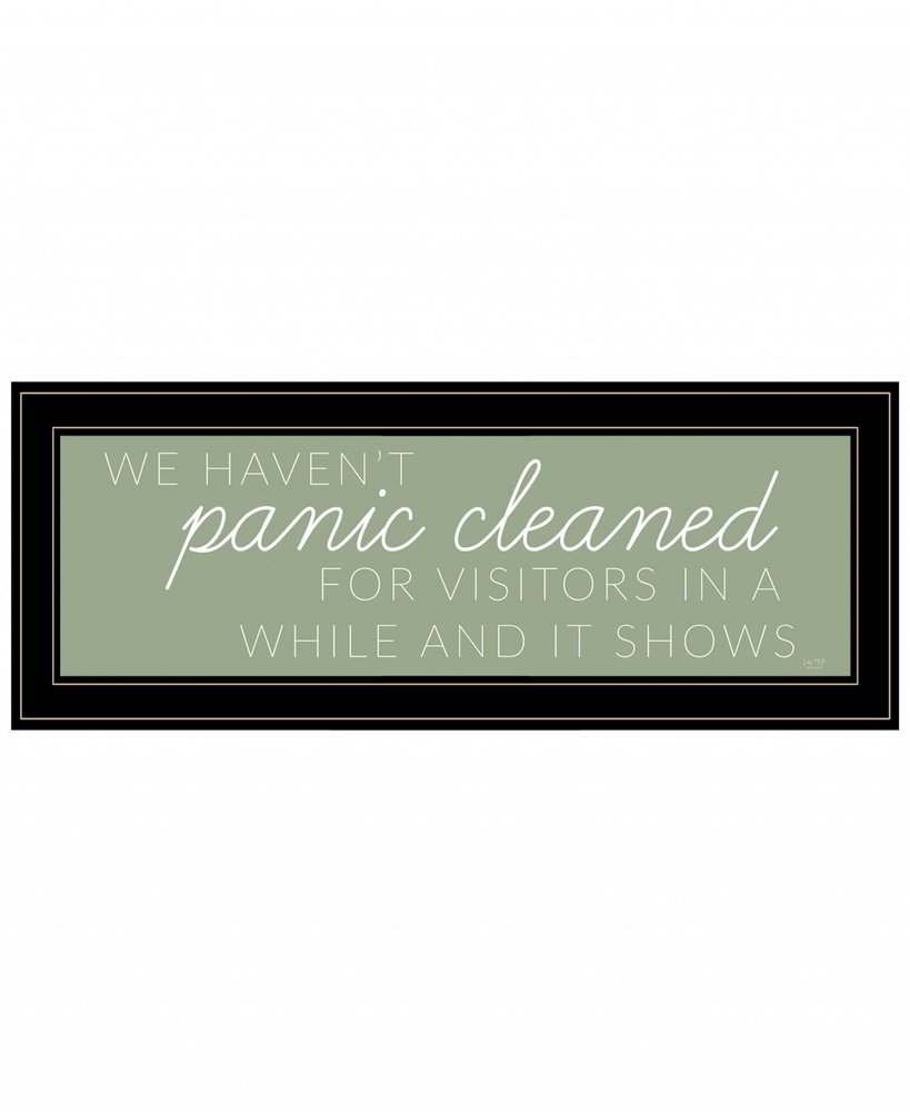 Panic Cleaned 1 White Framed Print Wall Art HomeRoots
