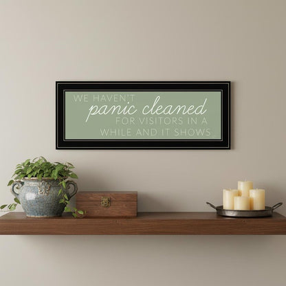 Panic Cleaned 1 White Framed Print Wall Art HomeRoots