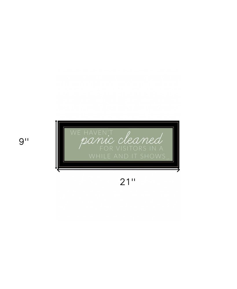 Panic Cleaned 1 White Framed Print Wall Art HomeRoots