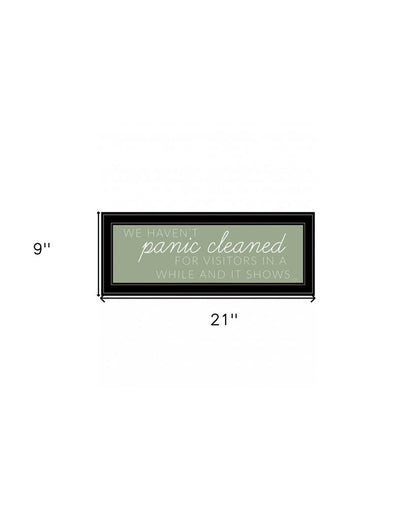 Panic Cleaned 1 White Framed Print Wall Art HomeRoots