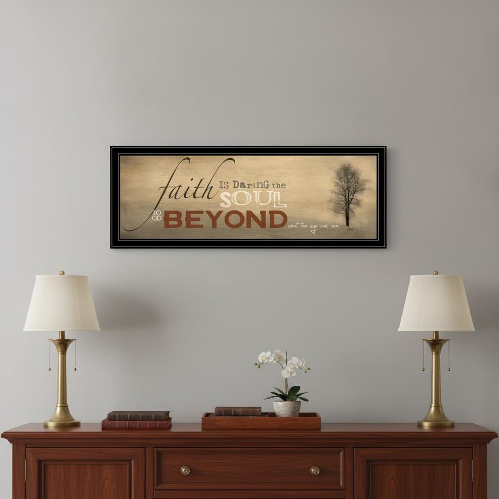 Sepia Tree Black Framed Print Wall Art — view 4
