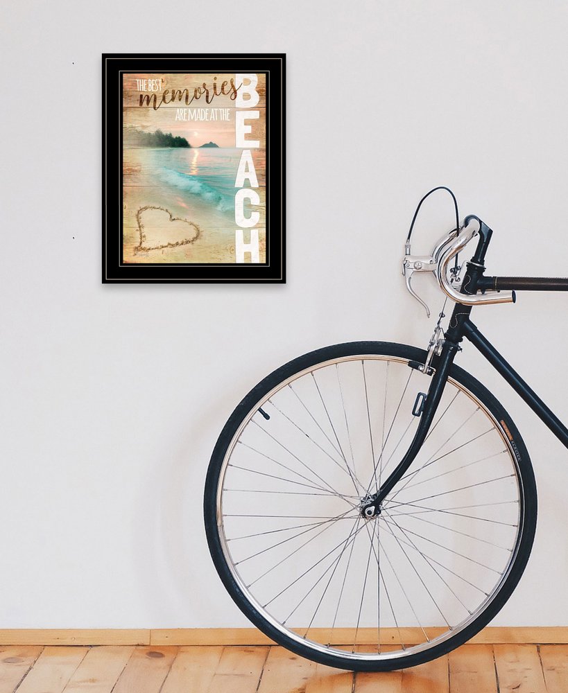 Beach Memories 2 Black Framed Print Wall Art HomeRoots