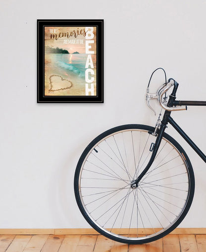 Beach Memories 2 Black Framed Print Wall Art HomeRoots
