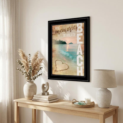 Beach Memories 2 Black Framed Print Wall Art HomeRoots