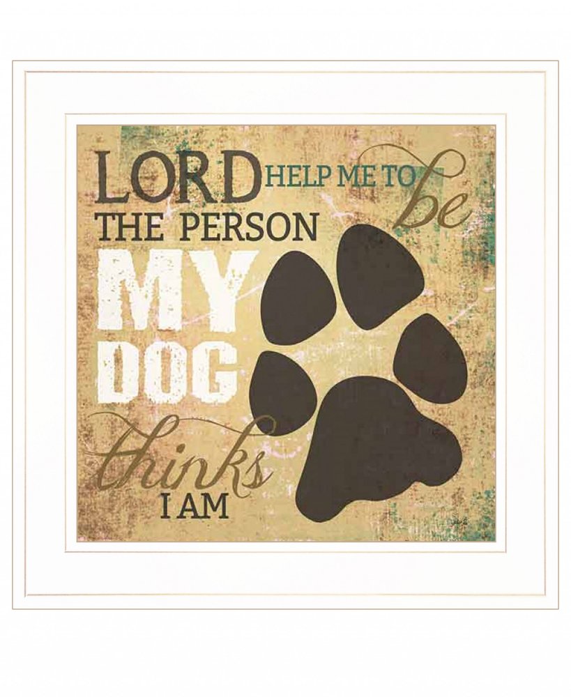 My Dog 1 White Framed Print Wall Art — view 1