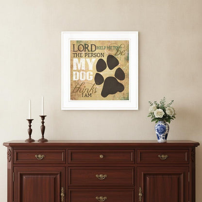 My Dog 1 White Framed Print Wall Art HomeRoots