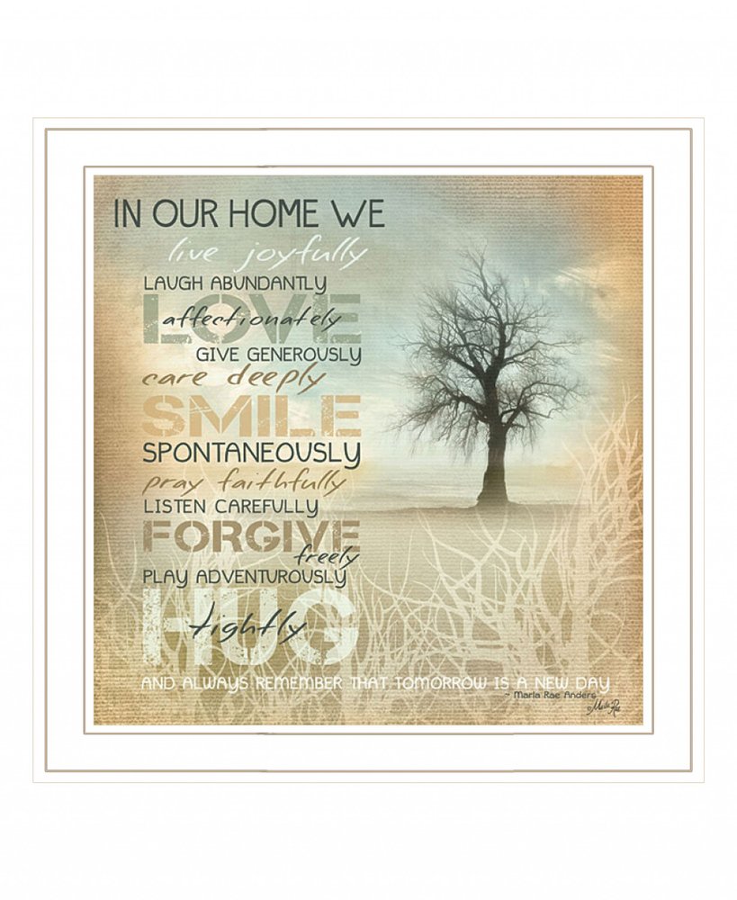 In Our Home 3 White Framed Wall Art — view 2
