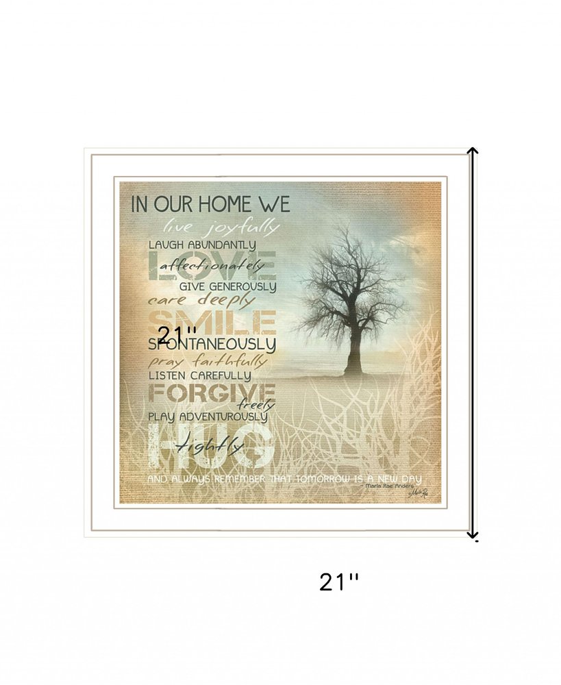 In Our Home 3 White Framed Wall Art — view 4