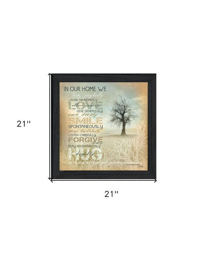 In Our Home 4 Black Framed Print Wall Art HomeRoots