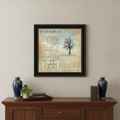 In Our Home 3 White Framed Wall Art HomeRoots