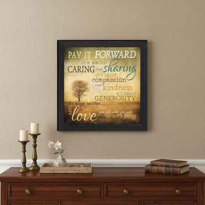 Meaning of Pay it Forward 2 Black Framed Print Wall Art HomeRoots
