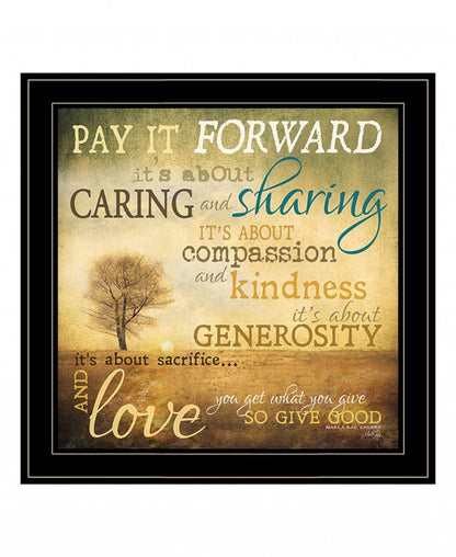Meaning of Pay it Forward 1 White Framed Print Wall Art HomeRoots