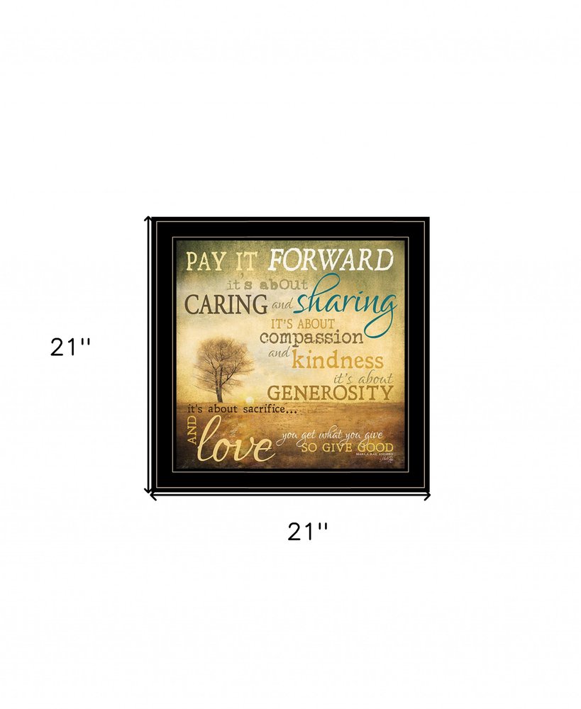 Meaning of Pay it Forward 1 White Framed Print Wall Art — view 8
