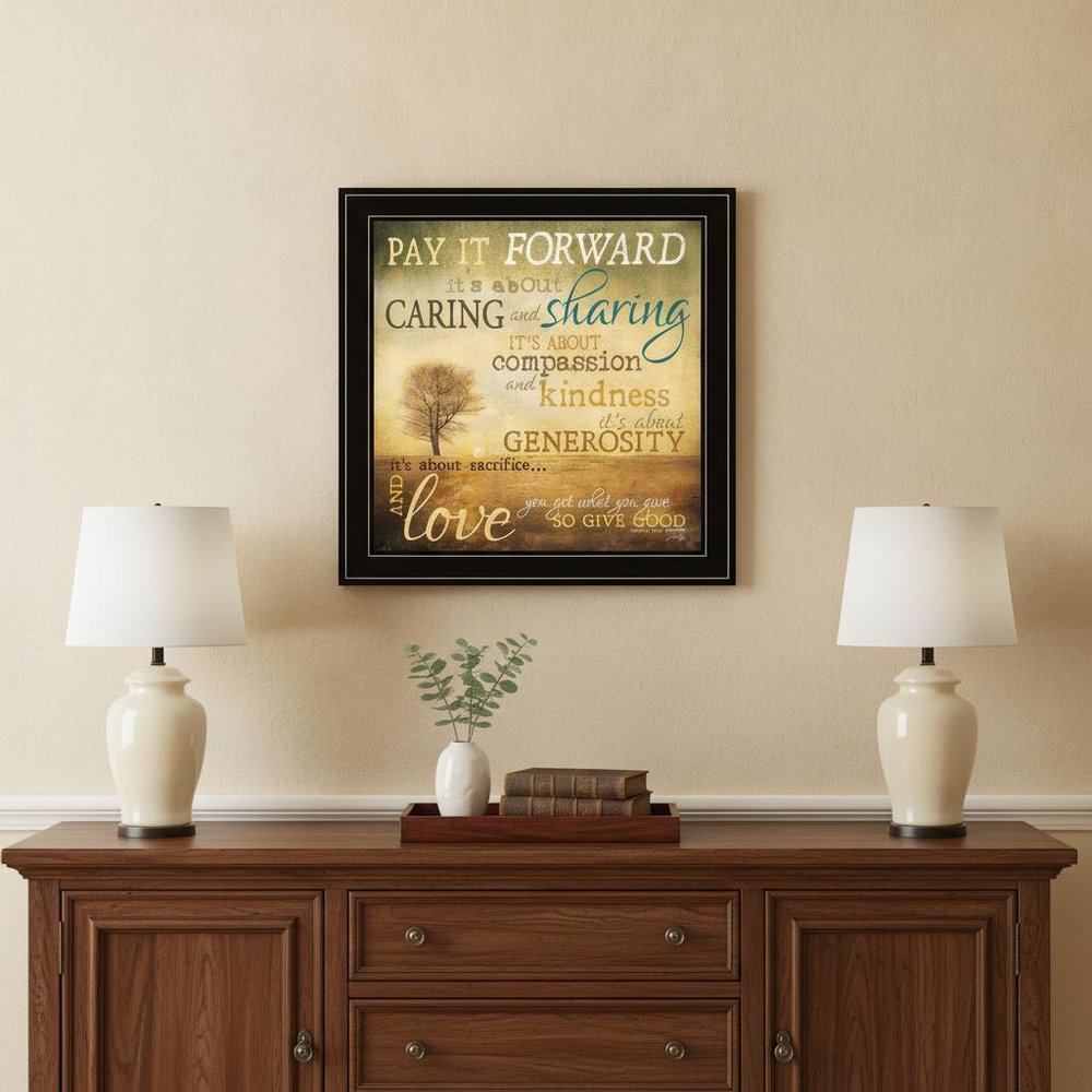 Meaning of Pay it Forward 1 White Framed Print Wall Art HomeRoots