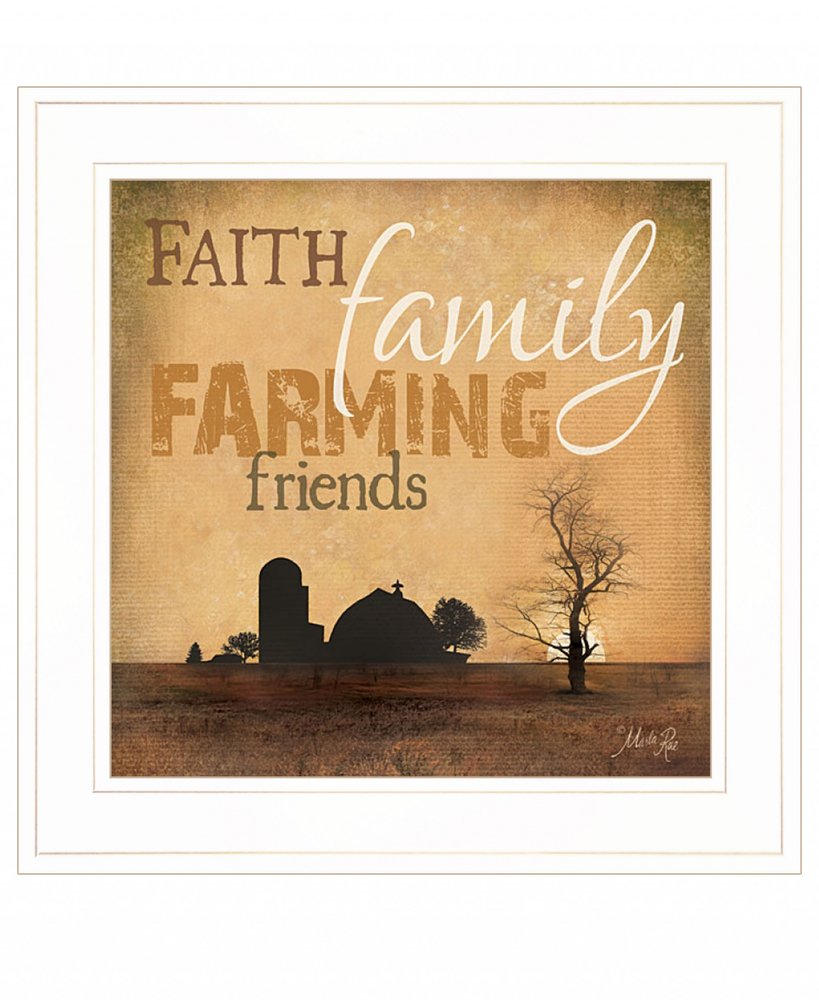 Farming 1 White Framed Print Wall Art HomeRoots