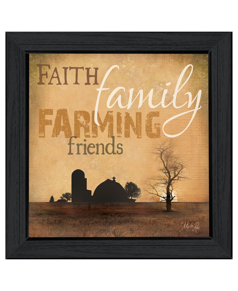 Farming 2 Black Framed Print Wall Art — view 1