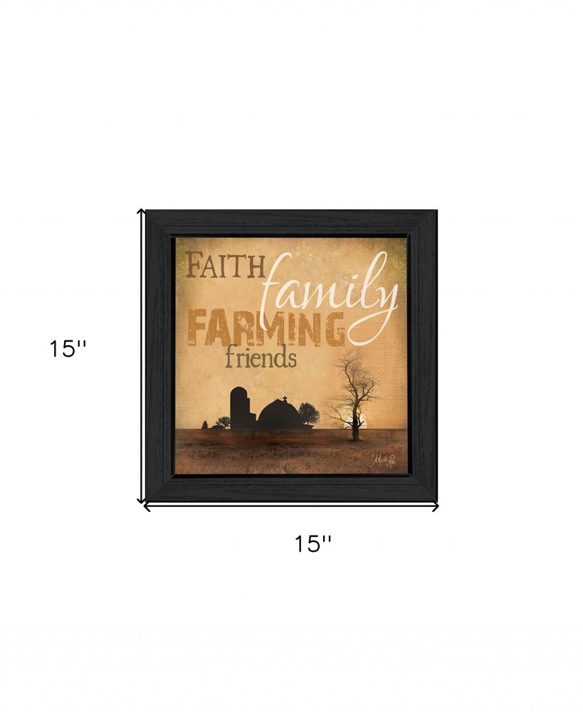 Farming 2 Black Framed Print Wall Art — view 2