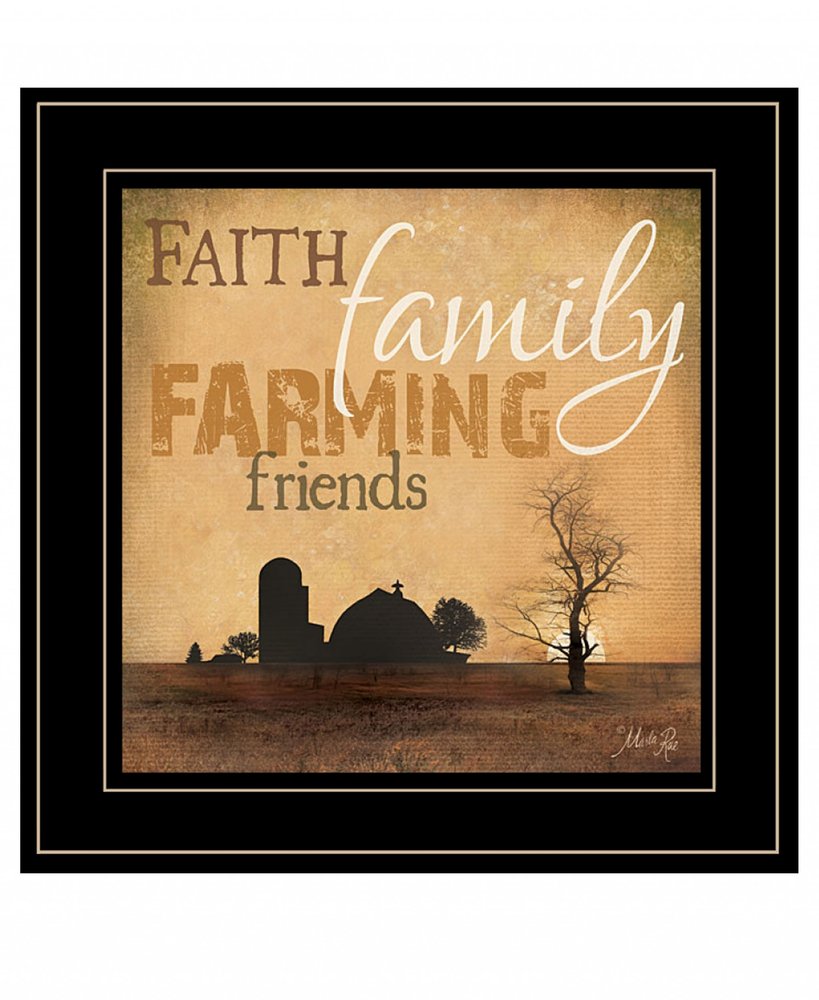 Farming 1 White Framed Print Wall Art — view 6