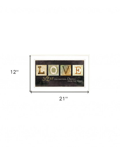 Love One Another 1 White Framed Print Wall Art HomeRoots