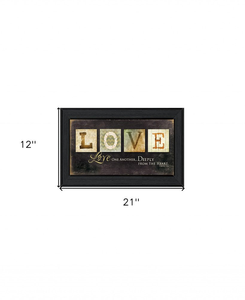 Love One Another 1 White Framed Print Wall Art — view 8