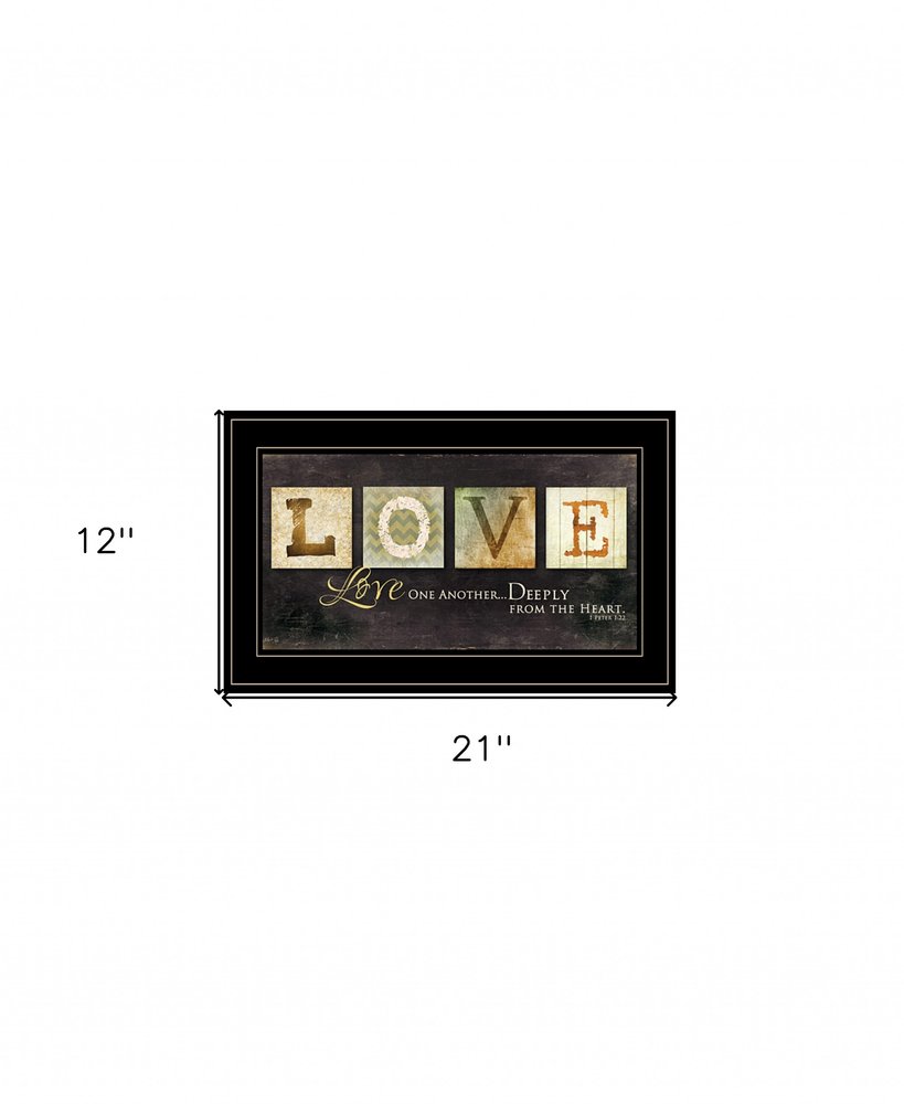 Love One Another 3 Black Framed Print Wall Art HomeRoots