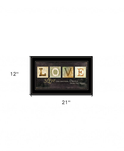 Love One Another 3 Black Framed Print Wall Art HomeRoots