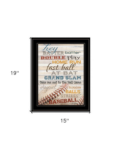 Hey Batter Batter 2 Black Framed Print Wall Art HomeRoots