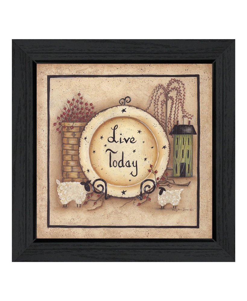 Live Today 4 Black Framed Print Wall Art HomeRoots