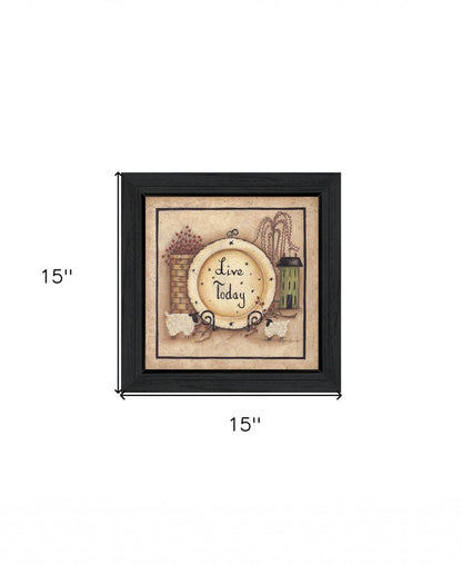 Live Today 4 Black Framed Print Wall Art HomeRoots
