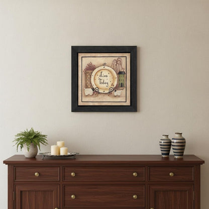 Live Today 4 Black Framed Print Wall Art HomeRoots