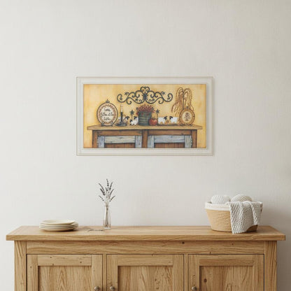 Come Gather at Our Table 3 White Framed Print Wall Art HomeRoots