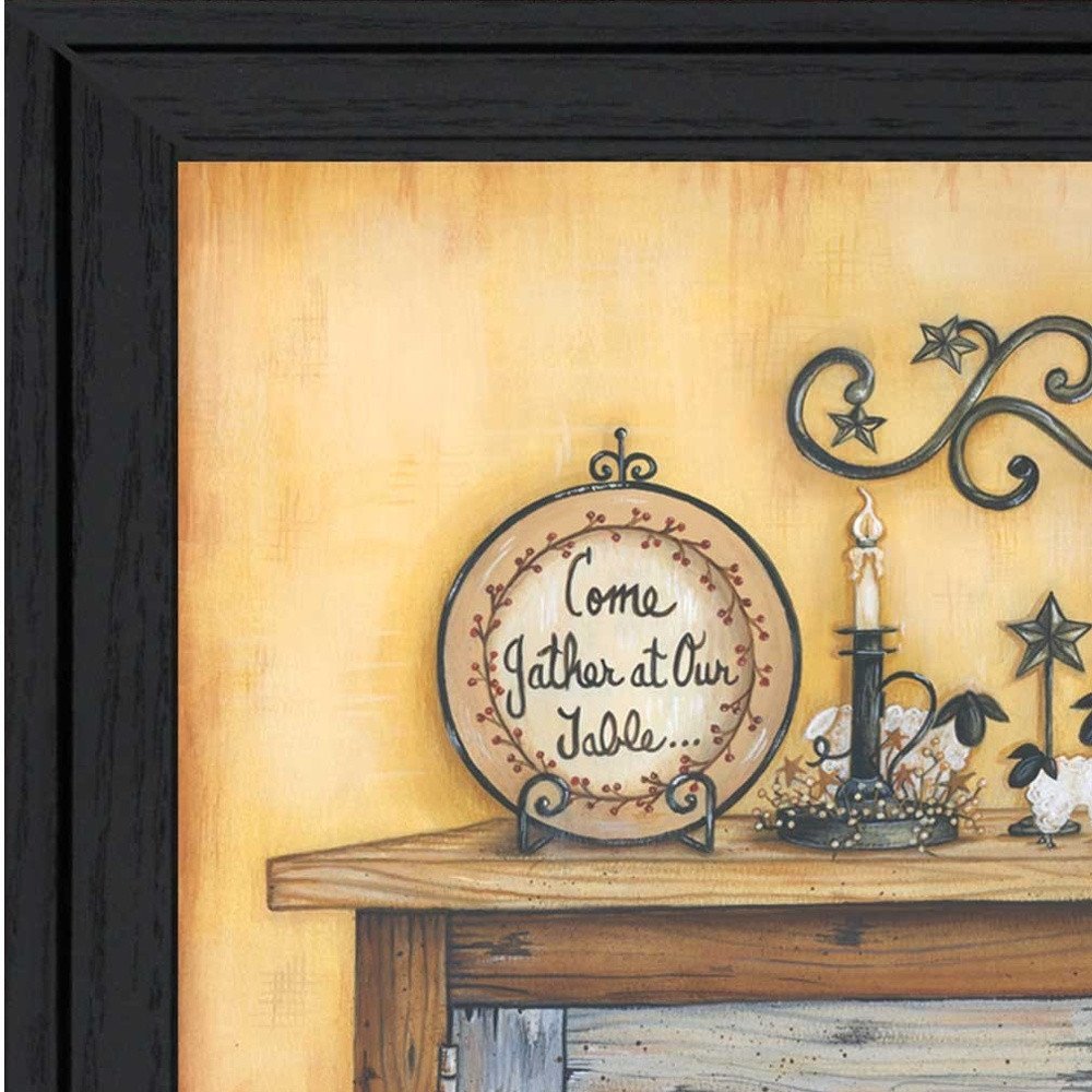 Come Gather at Our Table 3 White Framed Print Wall Art — view 8