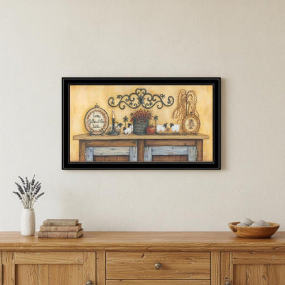 Come Gather at Our Table 1 Black Framed Print Wall Art HomeRoots