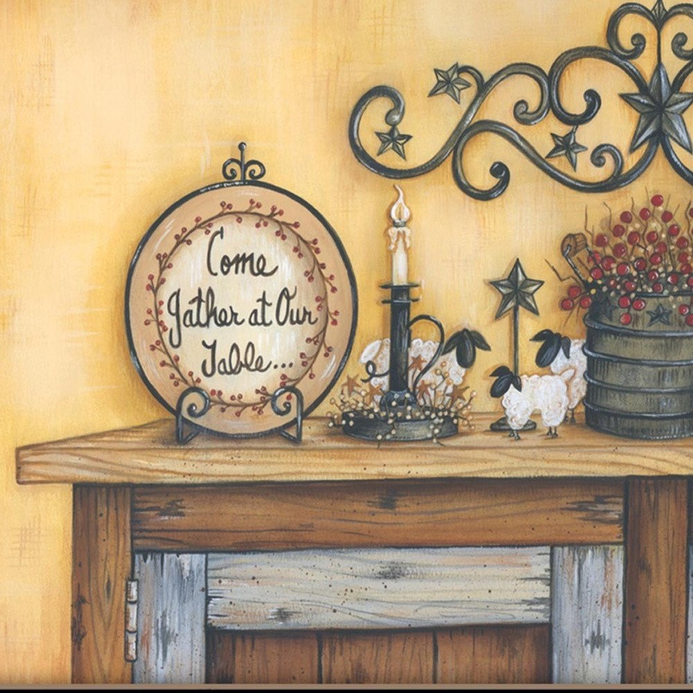 Come Gather at Our Table 1 Black Framed Print Wall Art HomeRoots
