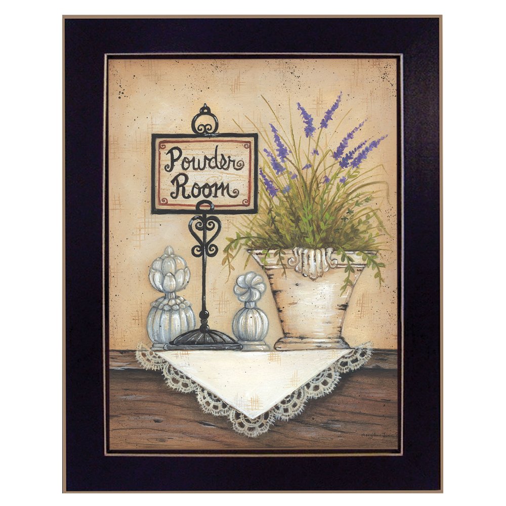 Powder Room 4 Black Framed Print Wall Art — view 1