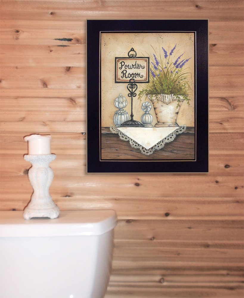 Powder Room 4 Black Framed Print Wall Art — view 2