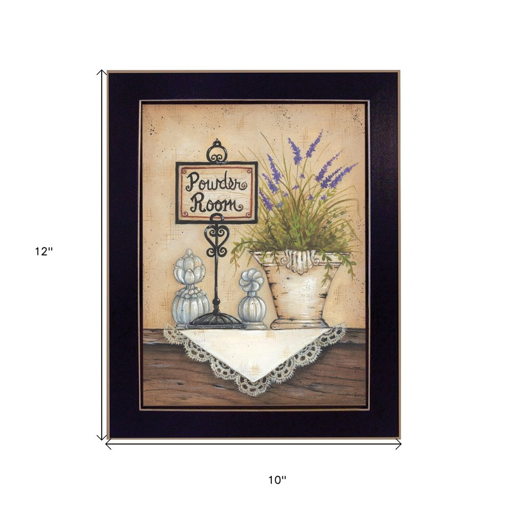 Powder Room 4 Black Framed Print Wall Art — view 4