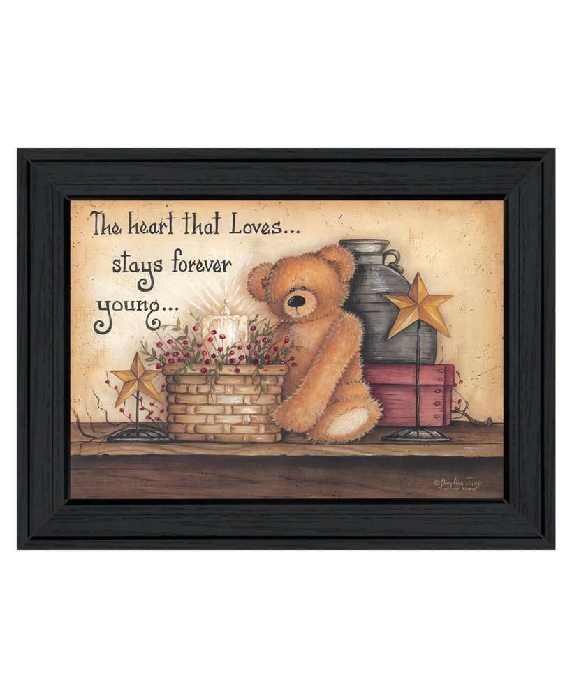 Forever Young 1 Black Framed Print Wall Art — view 1