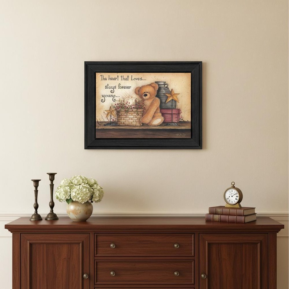 Forever Young 1 Black Framed Print Wall Art — view 4