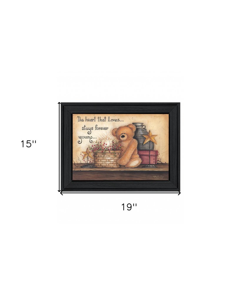 Forever Young 1 Black Framed Print Wall Art HomeRoots