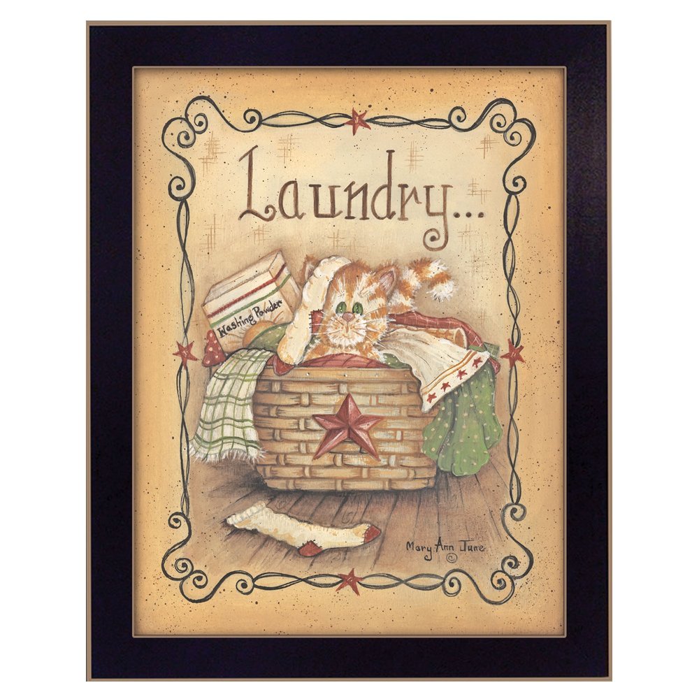 Laundry 2 Black Framed Print Bathroom Wall Art HomeRoots