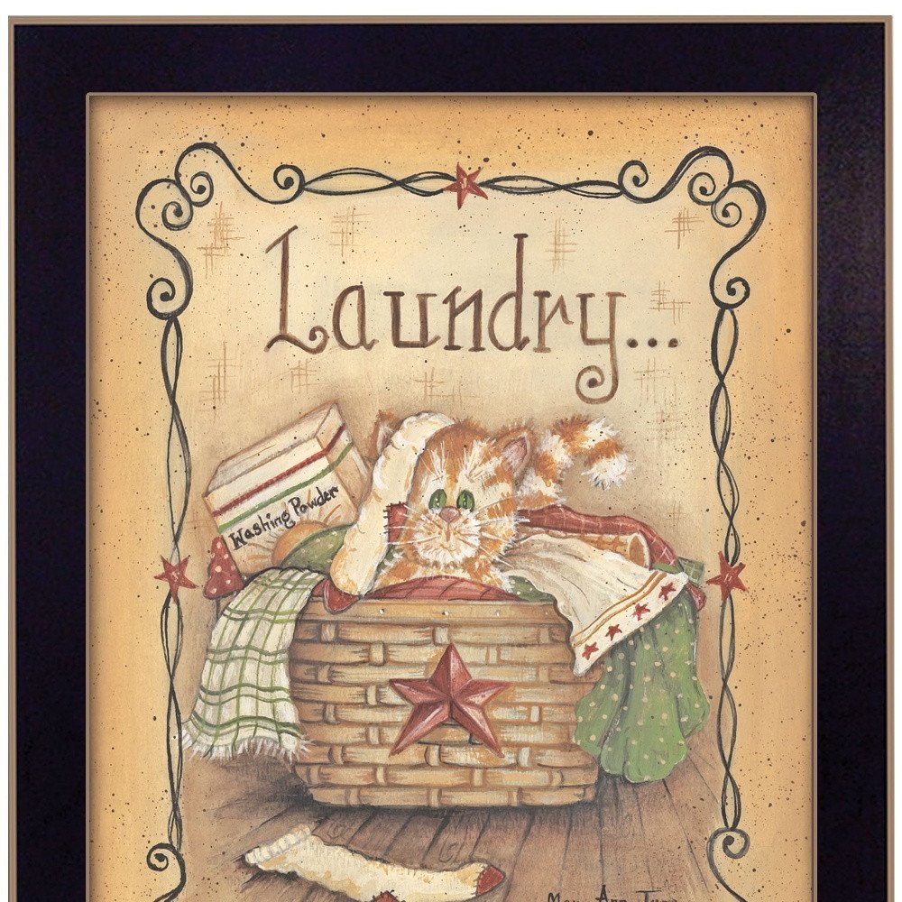 Laundry 2 Black Framed Print Bathroom Wall Art HomeRoots