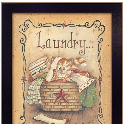 Laundry 2 Black Framed Print Bathroom Wall Art HomeRoots