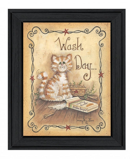 Wash Day 2 Black Framed Print Laundry Wall Art HomeRoots