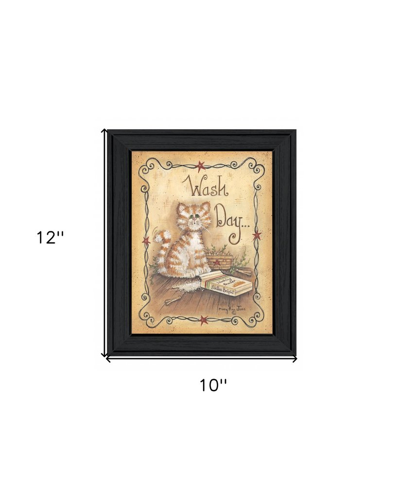 Wash Day 2 Black Framed Print Laundry Wall Art HomeRoots