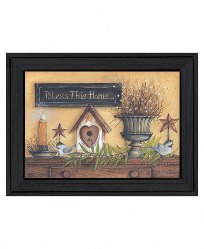 Bless this Home 3 Black Framed Print Wall Art HomeRoots