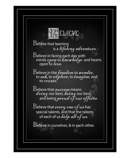 Believe 2 Black Framed Print Wall Art HomeRoots