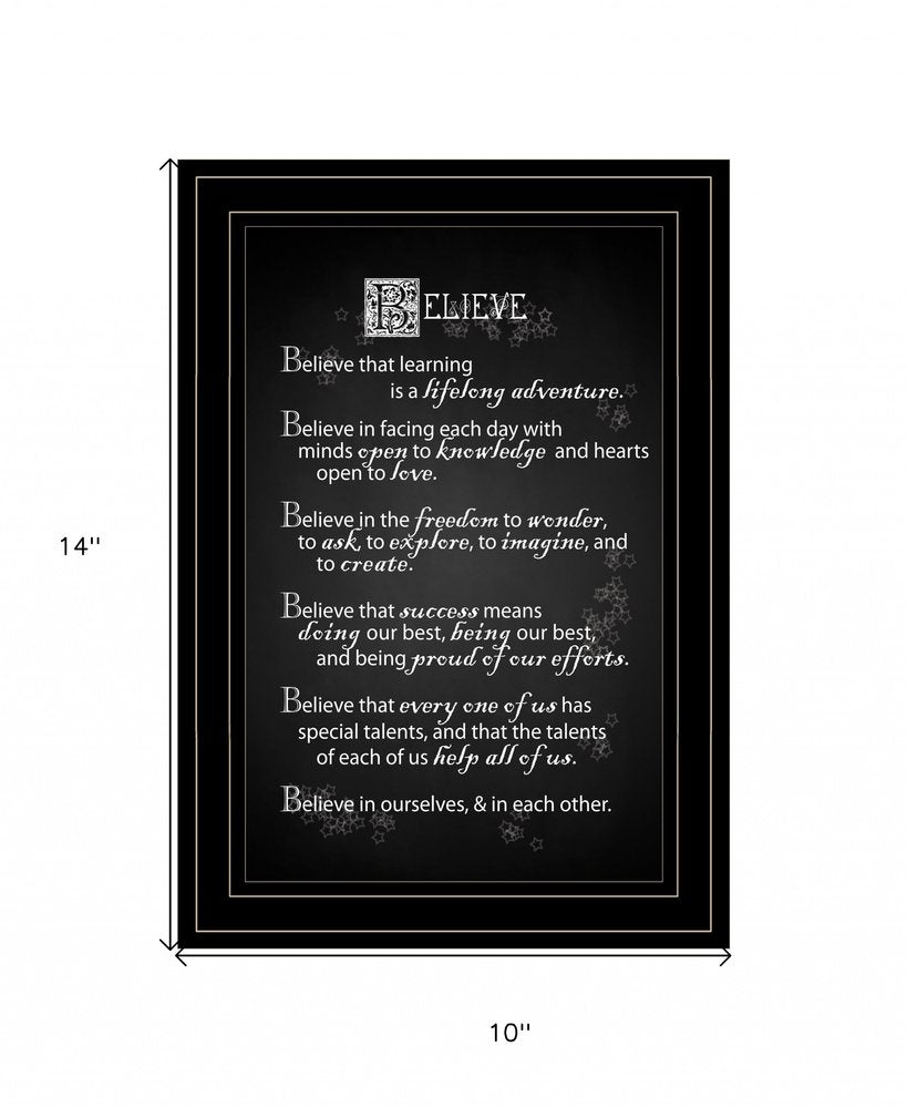 Believe 2 Black Framed Print Wall Art HomeRoots